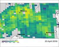 Detecting methane emissions during COVID-19