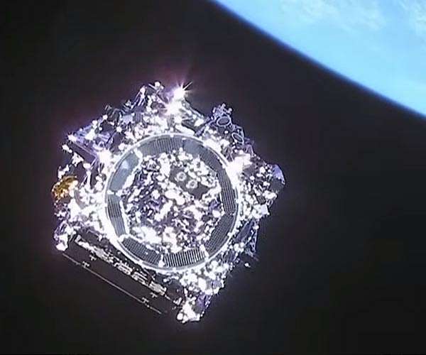 James Webb telescope sets off on million-mile voyage