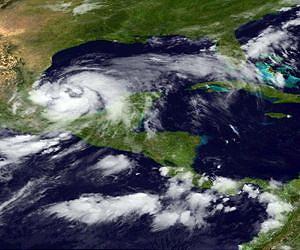 First named Atlantic storm eyes Mexican coast
