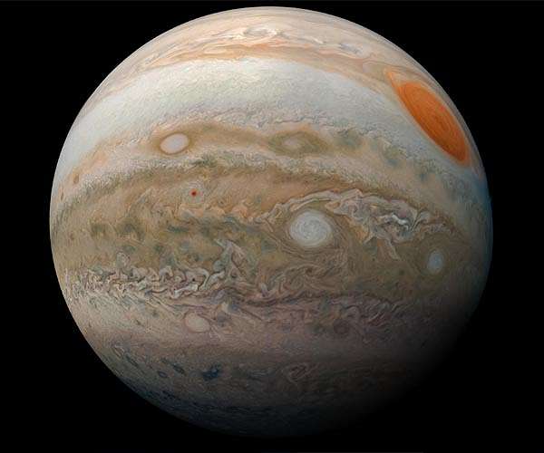 Jupiter's Great Red Spot feeds on smaller storms