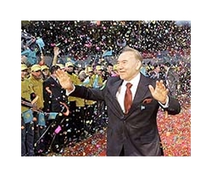 Kazakh leader cruises to re-election