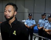 Hong Kong pro-democracy protester stands trial