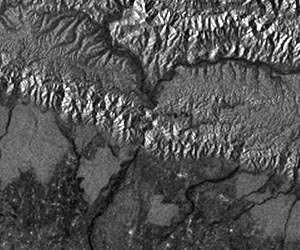 SAR images acquired by KOMPSAT-5