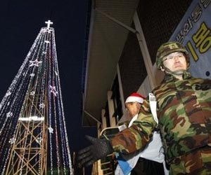 N. Korea warns against Christmas lights near border