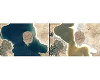 Climate change threatens Iran's great salt lake