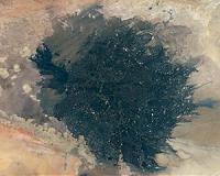Libya's Haruj volcanic field spotted from space