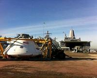Orion Underway Recovery Testing Begins off the Coast of California