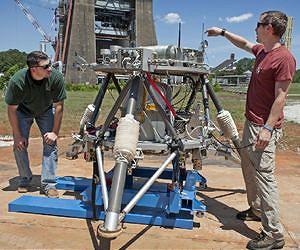 NASA Historic Test Stands Make Way for New Reusable Robotic Lander Neig