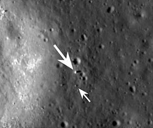 Chang'e 3 Lander and Rover From Above