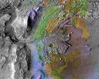 Ancient Mars was warm with occasional rain, turning cold