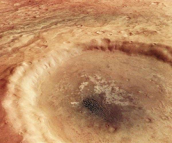 The Aonia Terra region of Mars in colour
