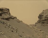 Mars Rover Views Spectacular Layered Rock Formations