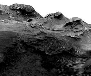Ridges on Mars suggest ancient flowing water