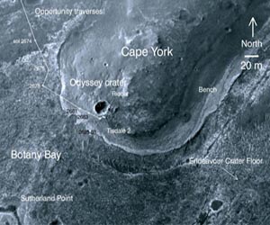 Opportunity Past 21 Miles of Driving! Will Spend Winter at Cape York