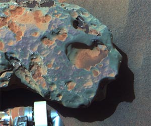 Opportunity Drives And Images Rock Outcrop