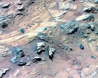Spirit Arrives At Stratigraphic Wonderland In Columbia Hills On Mars
