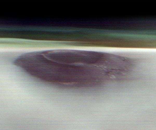 NASA Mars Orbiter Captures Volcano Peeking Above Morning Cloud Tops
