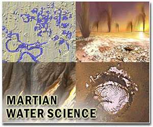 High-res camera snaps water ice on Mars