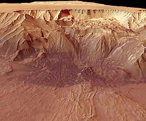 Meteorite Sprinkles On Fresh Baked Earth And Mars