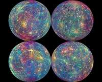 Mercury map renders the innermost planet's geology in color