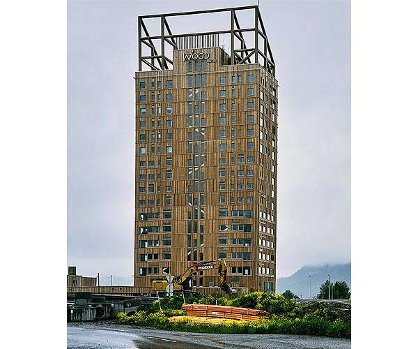 In Scandinavia, wooden buildings reach new heights