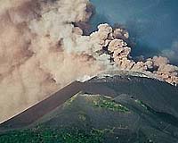 Indonesian volcano erupts on North Sulawesi
