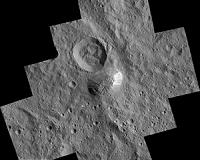 Dawn's First Year at Ceres: A Mountain Emerges