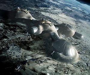 Building a lunar base with 3D printing