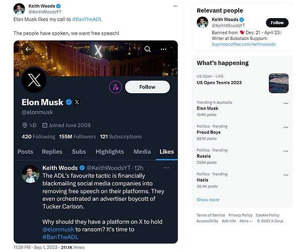 Musk threatens to sue anti-defamation group for falling revenue