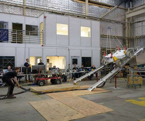 Lunar rover prototype conquers steep, scary lander exit test