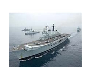 Britain sends navy to rescue stranded air passengers