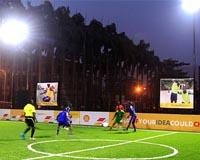 Nigeria gets Africa's first football pitch lit by players