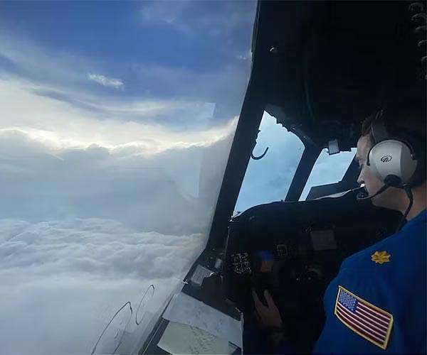 What happens when a plane plunges into the eyewall of a hurricane