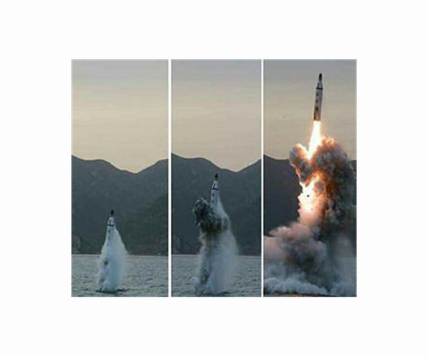 North Korea fires submarine-launched missile after US nuclear warning