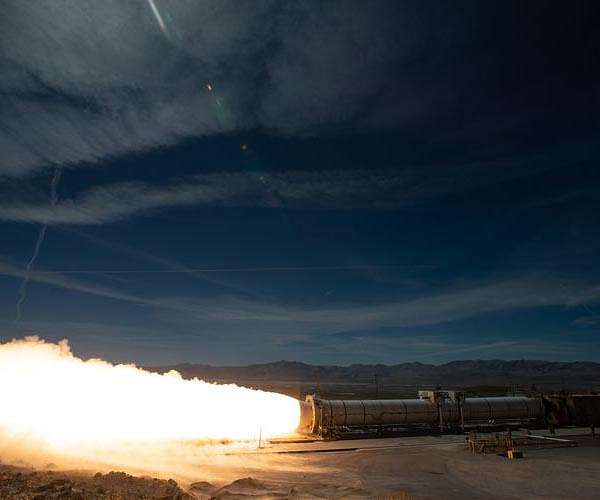 Northrop Grumman tests Space Launch System booster for Artemis