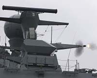 Successful Firing Of Oerlikon Millennium During Trials Of The Royal Danish Navy's HDMS Absalon