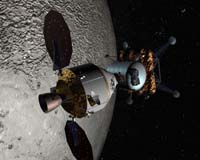 Orbiting The Moon With Orion