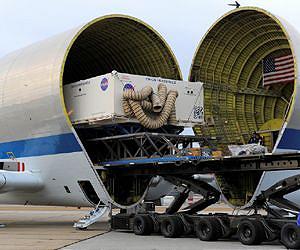 Heat Shield for NASA's Orion Spacecraft Arrives at Kennedy Space Center