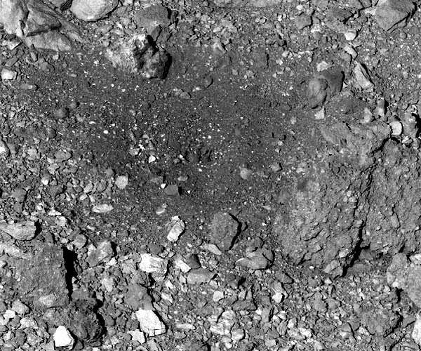 Osiris-Rex leaves its mark on Asteroid Bennu