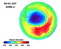 Initial Measurements From GOME-2 Show No Substantial Recovery In The Ozone Hole