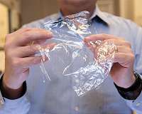 Material formed from crab shells and trees could replace flexible plastic packaging