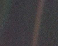 Could Earth's light blue color be a signature of life?