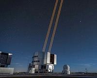 First Light For ESO's VLT Four Laser Guide Star Facility