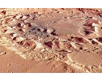 Mars impact crater or supervolcano?