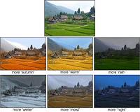 Photo editing algorithm changes weather, seasons automatically
