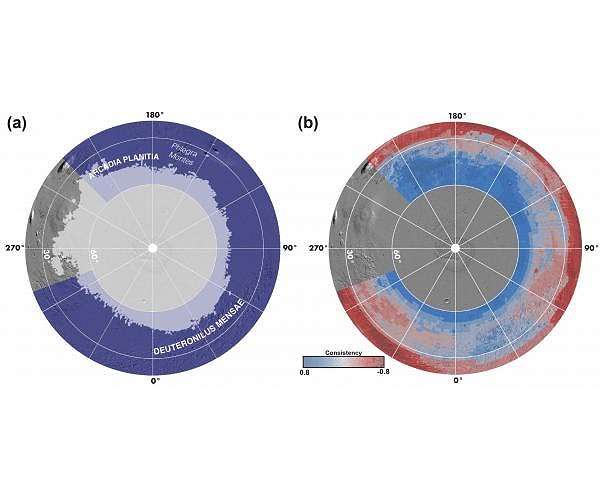 Water ice resources identified in Martian northern hemisphere