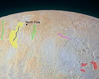 The Frozen Canyons of Pluto's North Pole