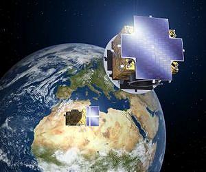 For the very first time, two spacecraft will fly in formation with millimeter precision