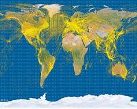 Proba-V maps world air traffic from space