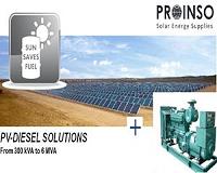 PROINSO supplies in Barbados a PV-DIESEL hybrid system